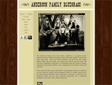 Tablet Screenshot of andersonfamilybluegrass.com